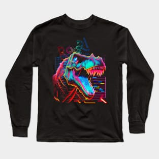 T-Rex Neon ROAR! Long Sleeve T-Shirt